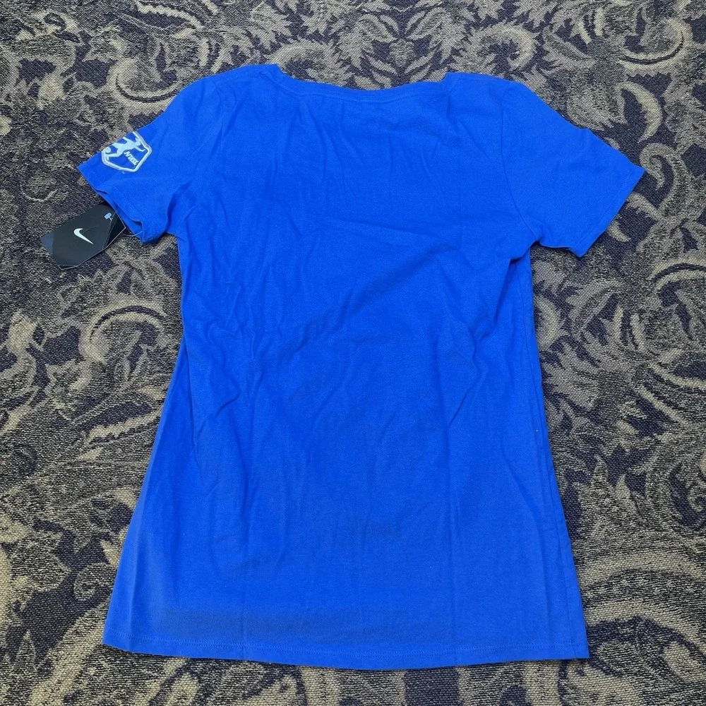 Nike Boston Breakers FC NWSL Women's Blue Home T Shirt Size Small New A